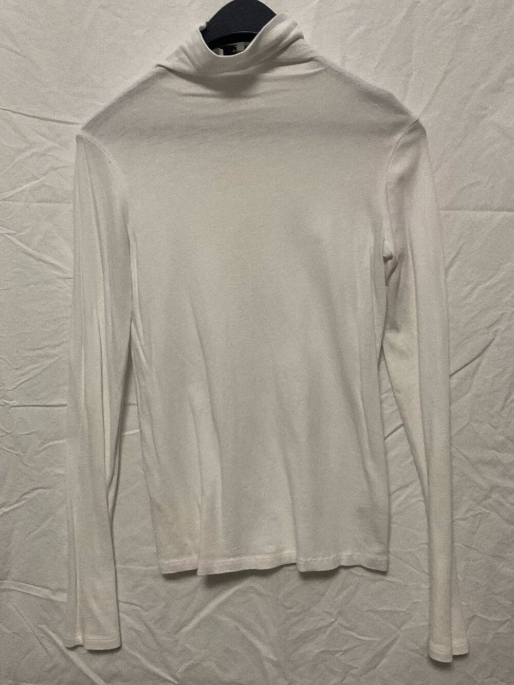 Vince White Turtleneck Long Sleeve Top Size M